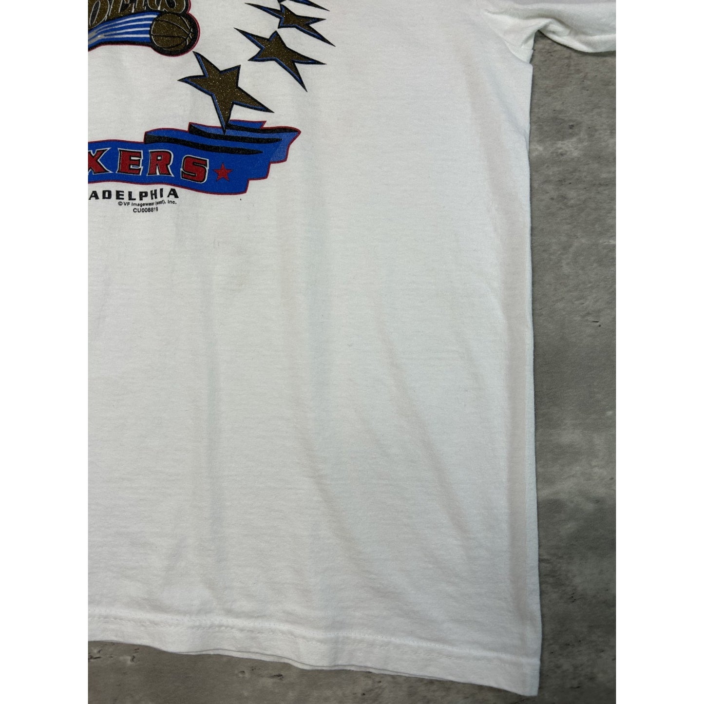 Vintage 2001 Philadelphia 76ers NBA World Champions Basketball T-Shirt Sz Large