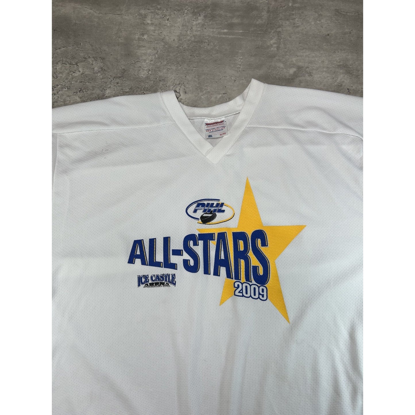 PIHL All Stars Spellout Hockey Jersey Size XL White