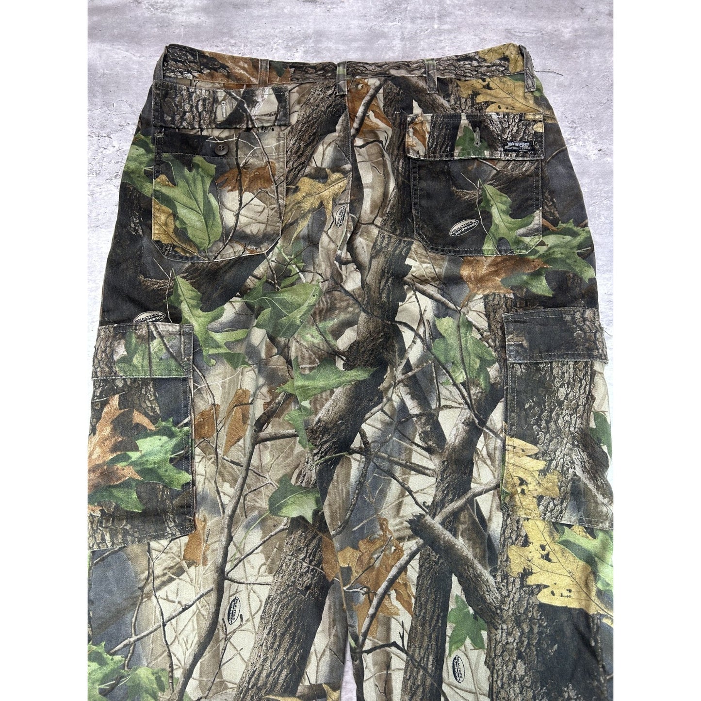 Vintage Wrangler Jeans Real Tree Hardwoods Hunting Camo Cargo Pants Size 40