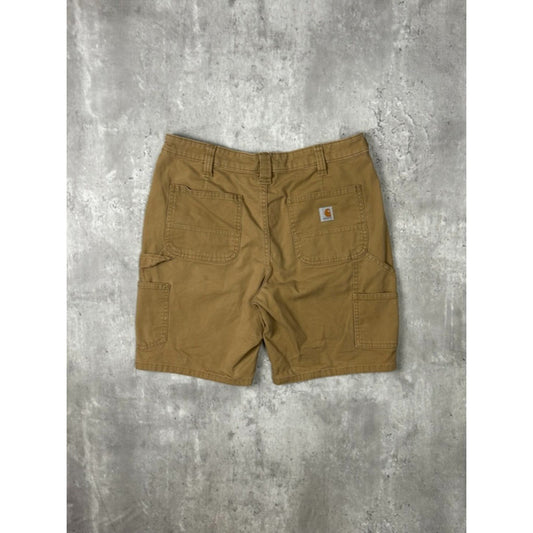 Carhartt Canvas Workwear Carpenter Shorts Size 32 Beige