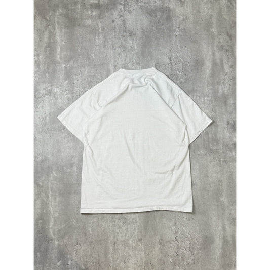 VTG 1991 Pittsburgh Penguins NHL Stanley Cup Champs Newspaper T-Shirt Sz Large