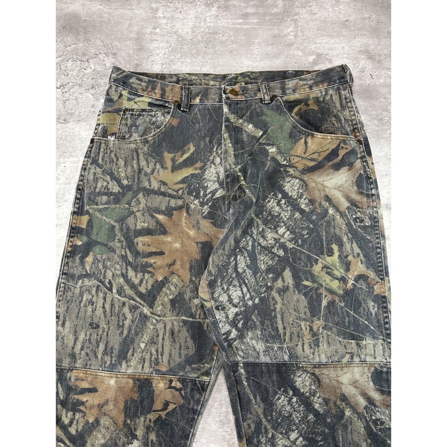 Vintage Wrangler Tree Camo Double Knee Hunting Pants Size 36