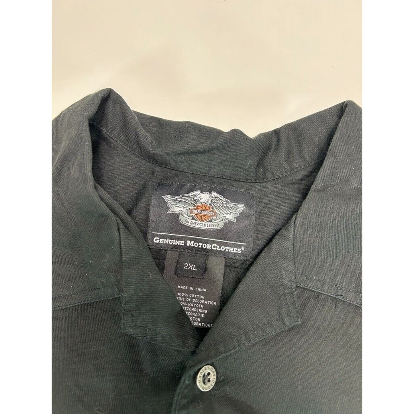 Harley Davidson 100th Anniversary Short Sleeve Button Up Shirt Size XXL