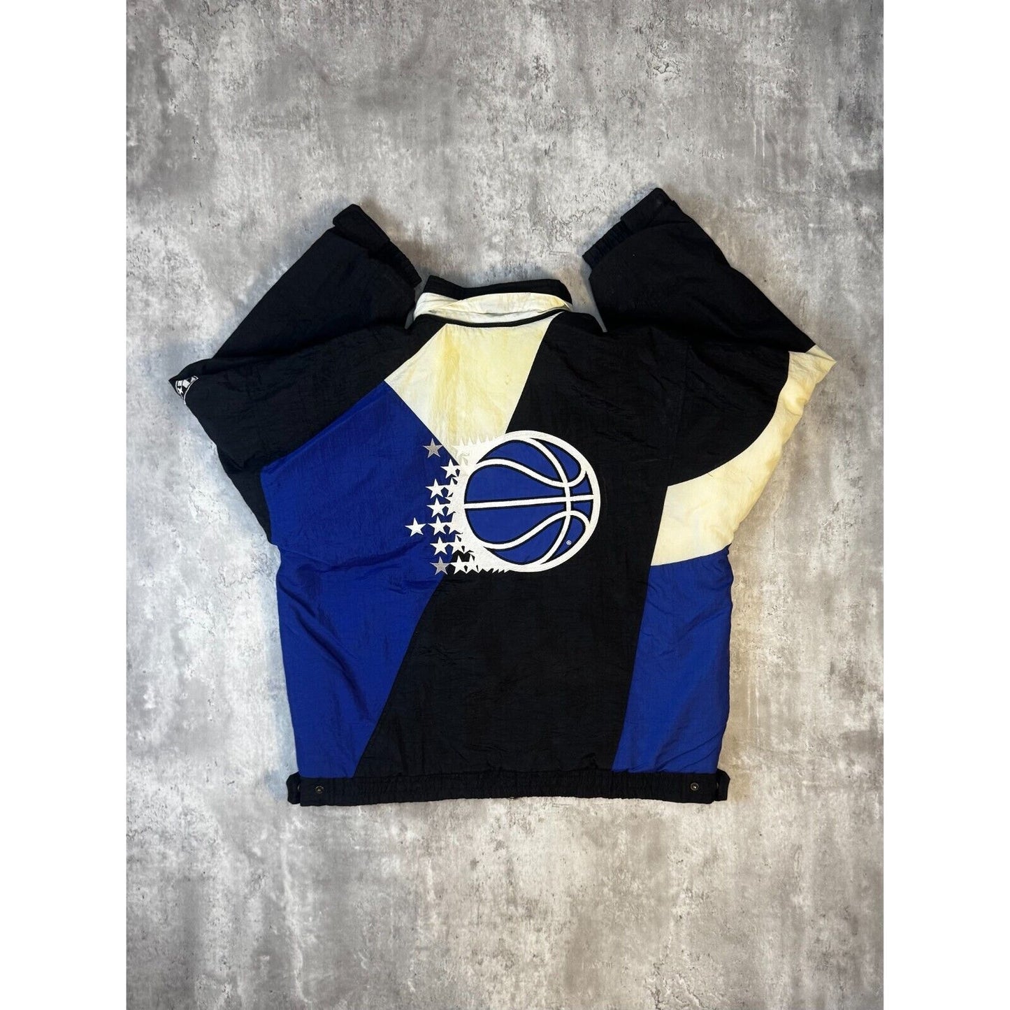 Vintage 90s Orlando Magic NBA Embroidered Full Zip Apex One Jacket Size Large