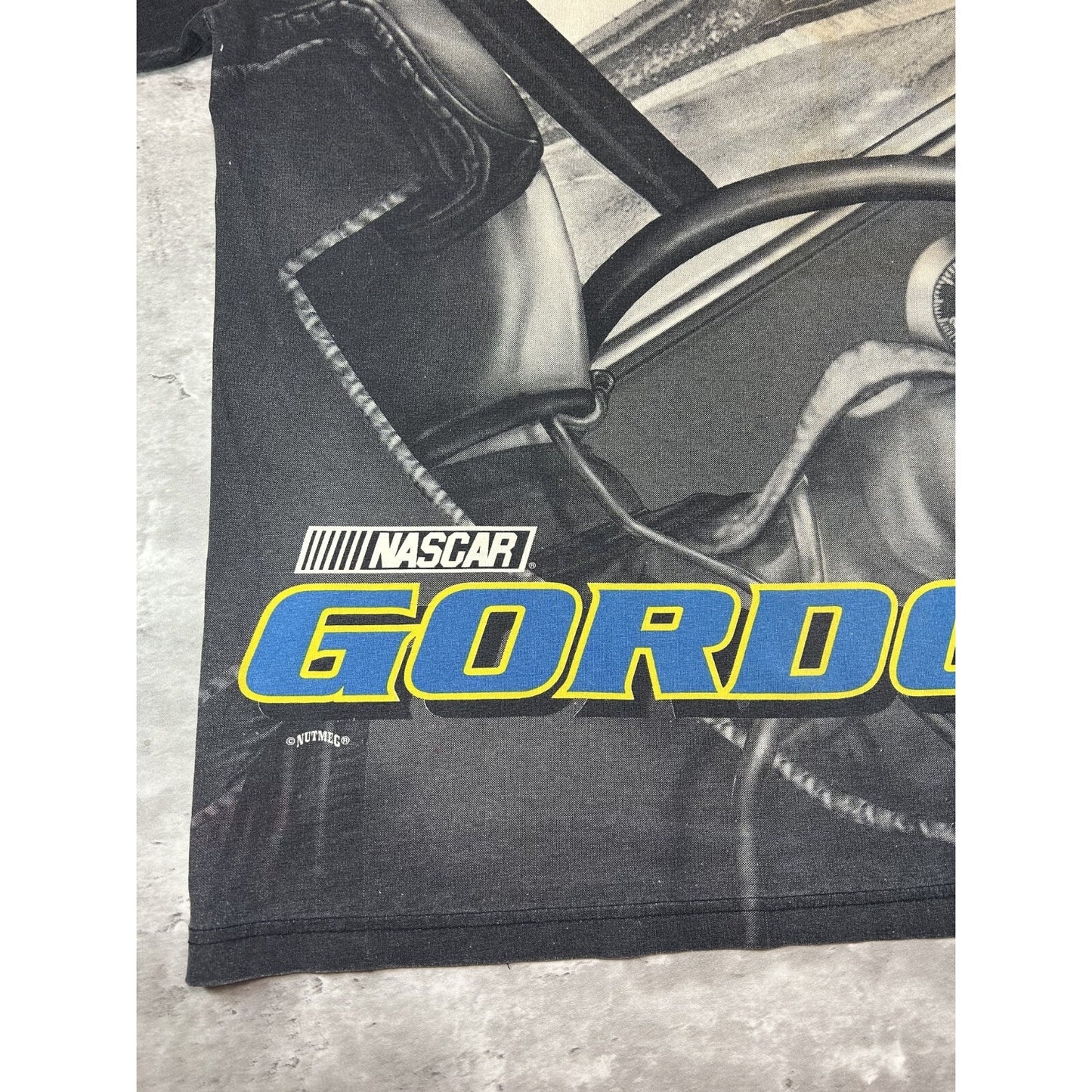 VTG 1998 Jeff Gordon #24 Dupont Racing Nascar All Over Print T-Shirt Size Large
