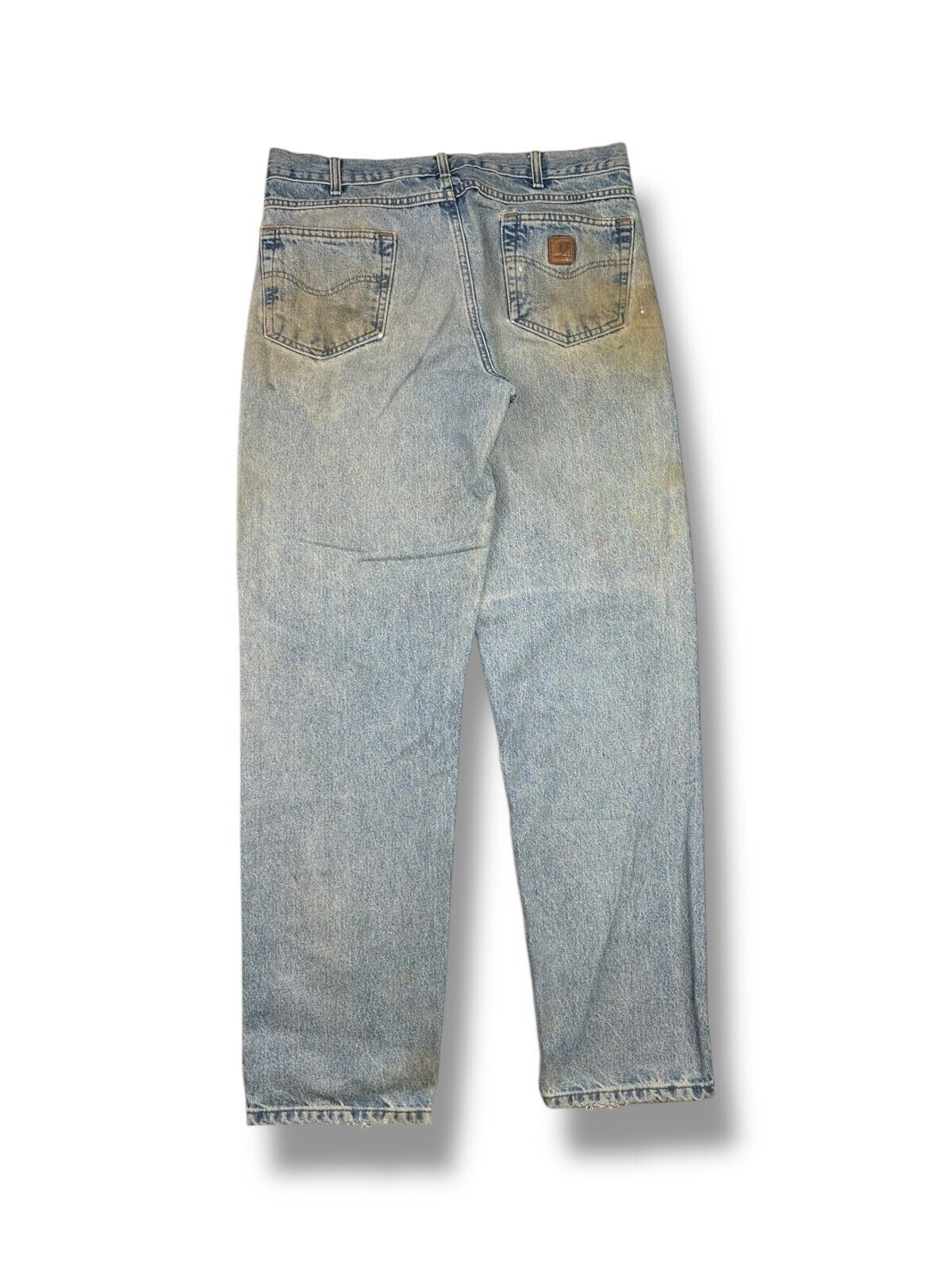 Vintage Carhartt Relaxed Fit Medium Wash Denim Workwear Pants Size 36