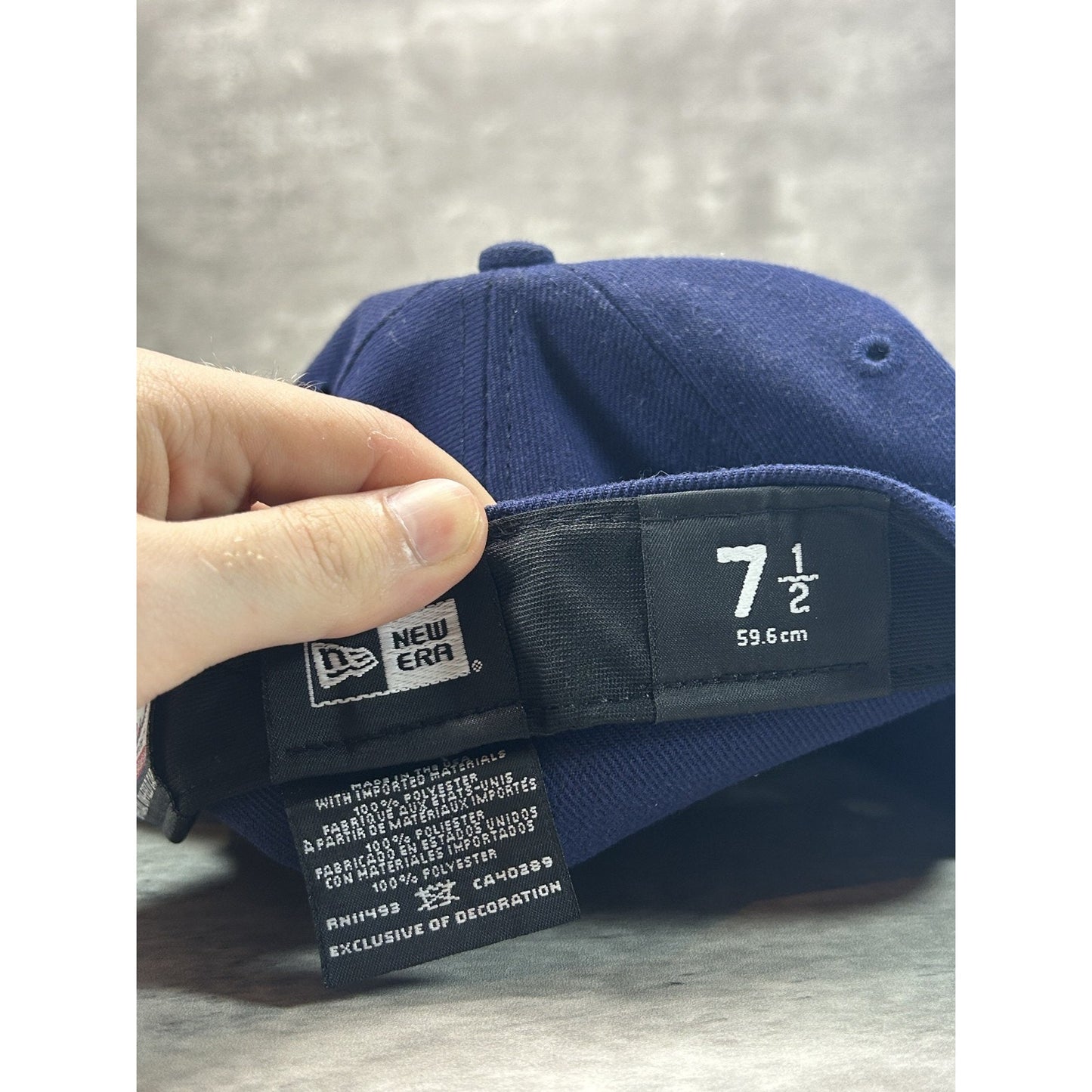Tampa Bay Rays MLB Embroidered Retro Logo Baseball Fitted Size 7 1/2