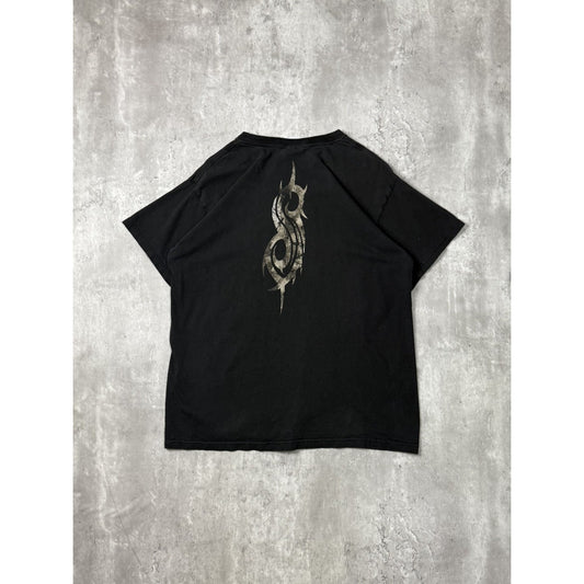 Vintage Slipknot Heavy Metal Music Band T-Shirt Size Medium Black
