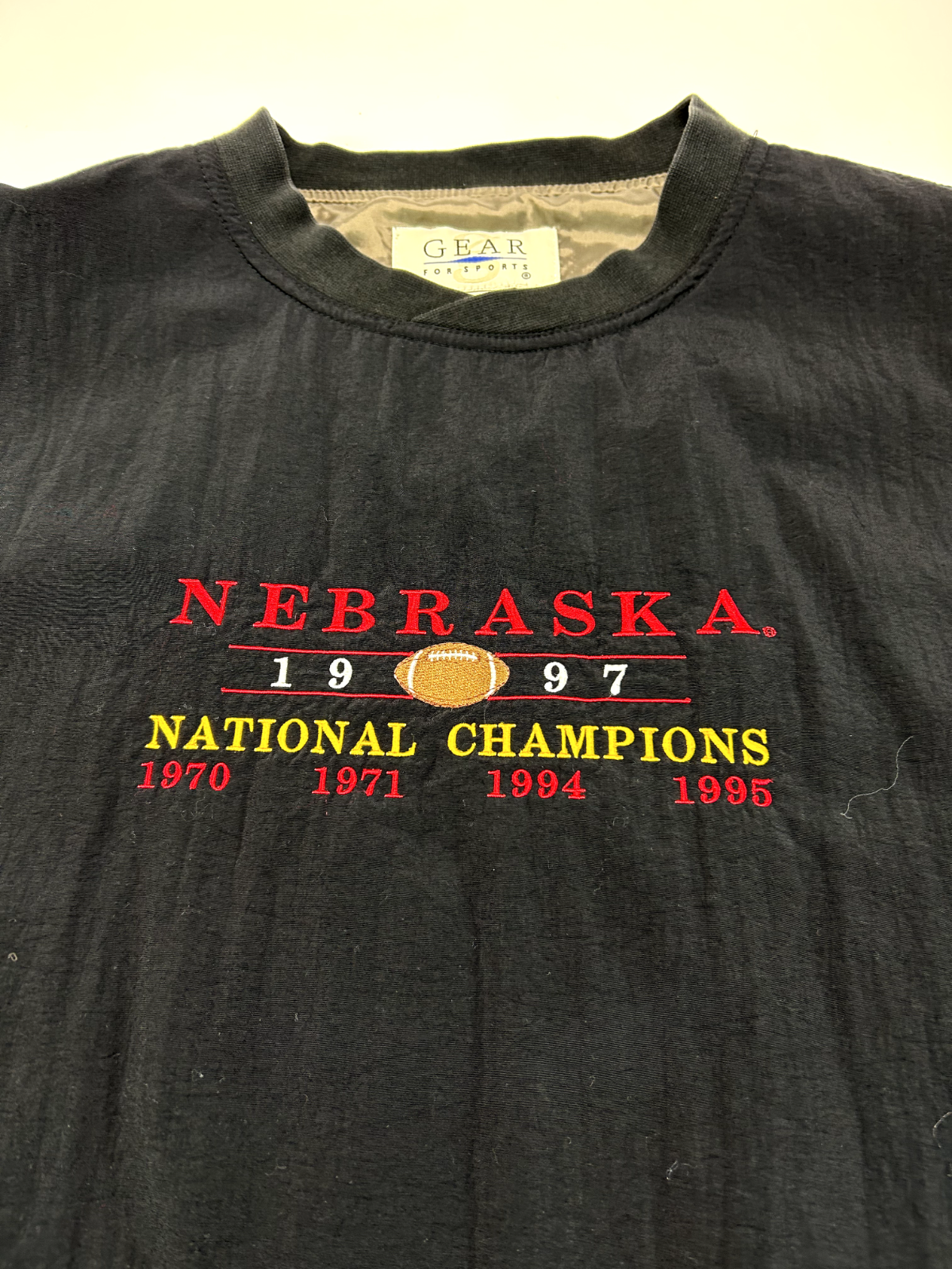Vintage 90s Nebraska Cornhuskers NCAA Football National Champs Jacket Size XL