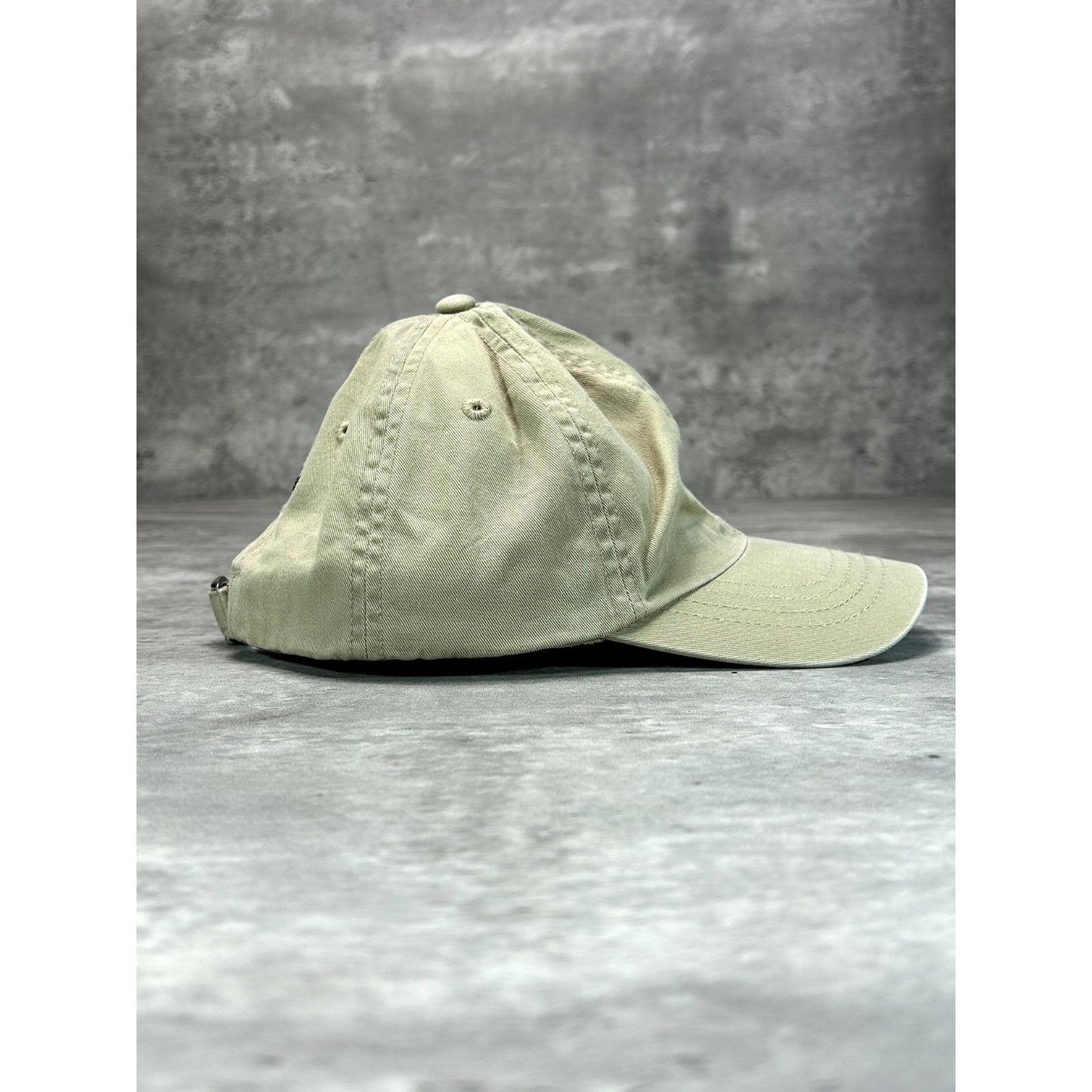 Vintage Polo Ralph Lauren Embroidered Pony Strapback Hat OSFA Beige YOUTH