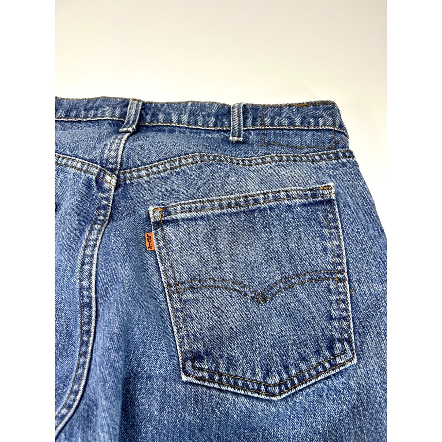 Vintage 80s/90s Levis Orange Tab Dark Wash Denim Pants Size 34