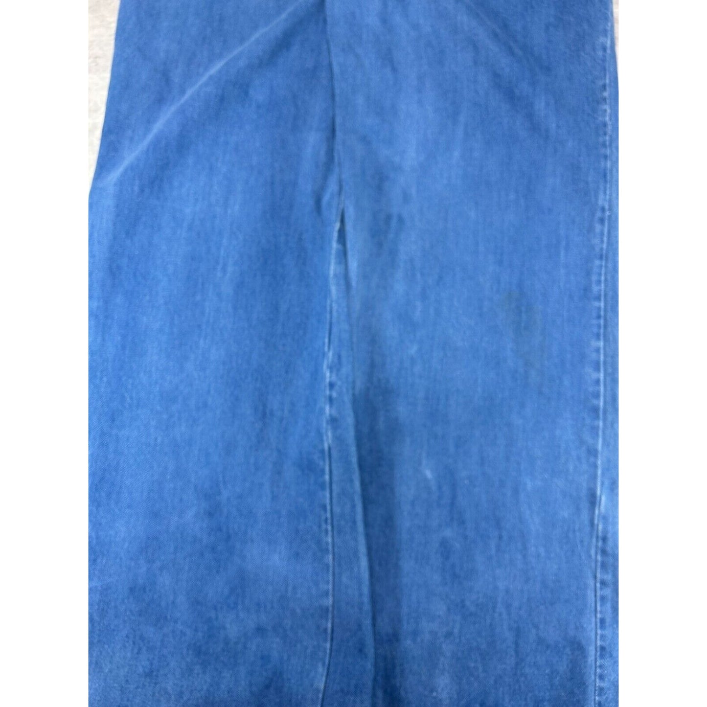 Vintage 70s/80s Medium Wash Multi Pocket Flared Denim Pants Size 29 Blue