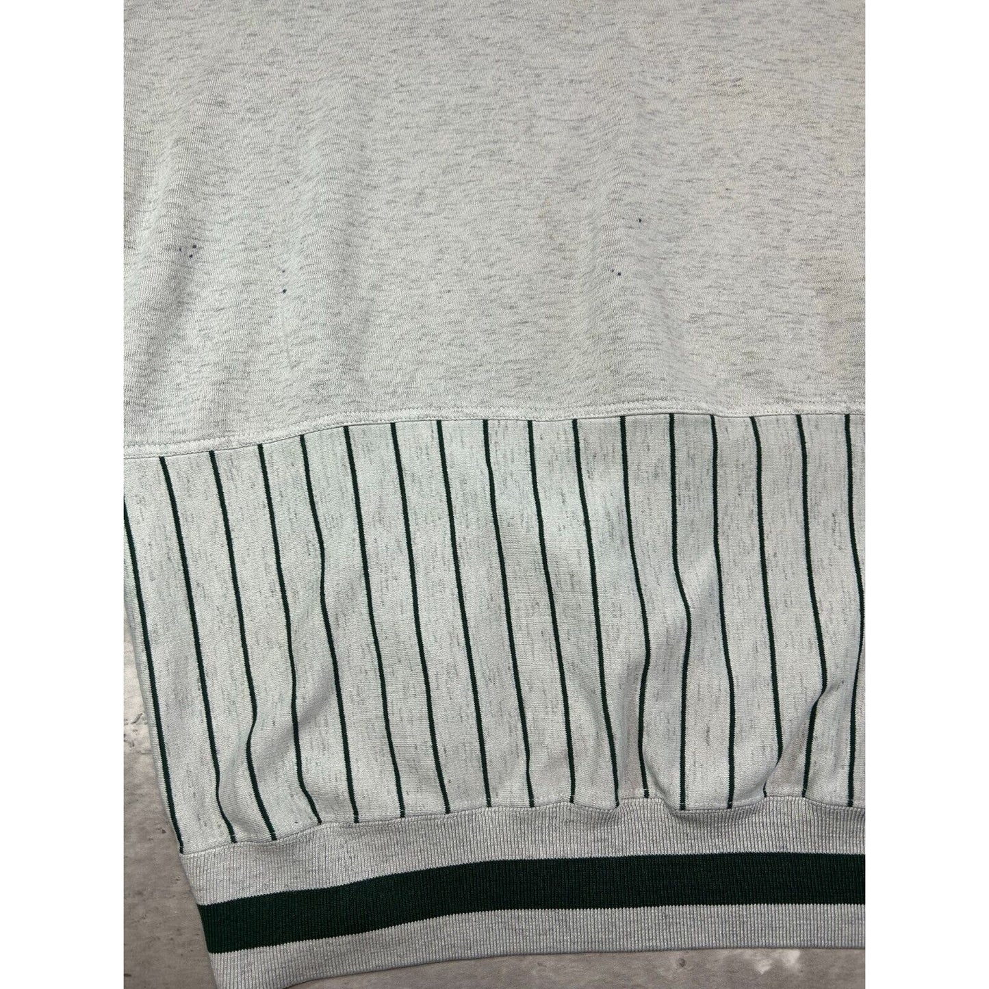 Vintage 90s McClure Embroidered Spell Out Panelled Sweatshirt Size XXL Gray