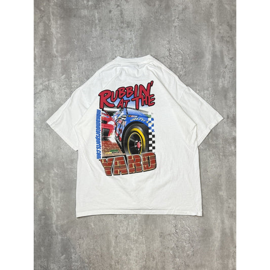 Vintage MBNA Motorsports Nascar Rubbin' At The Yard Graphic T-Shirt Size XL