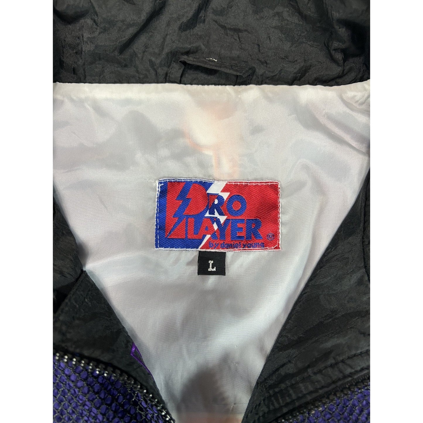 Vintage 90s Phoenix Suns NBA Embroidered Logo Mesh Windbreaker Jacket Size Large