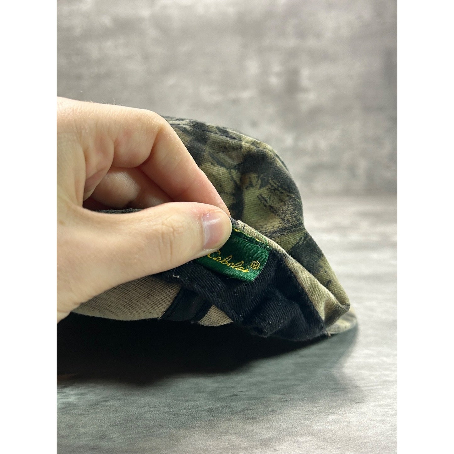 Vintage 90s Cabela Tree Camo Hunting Snapback Hat OSFA