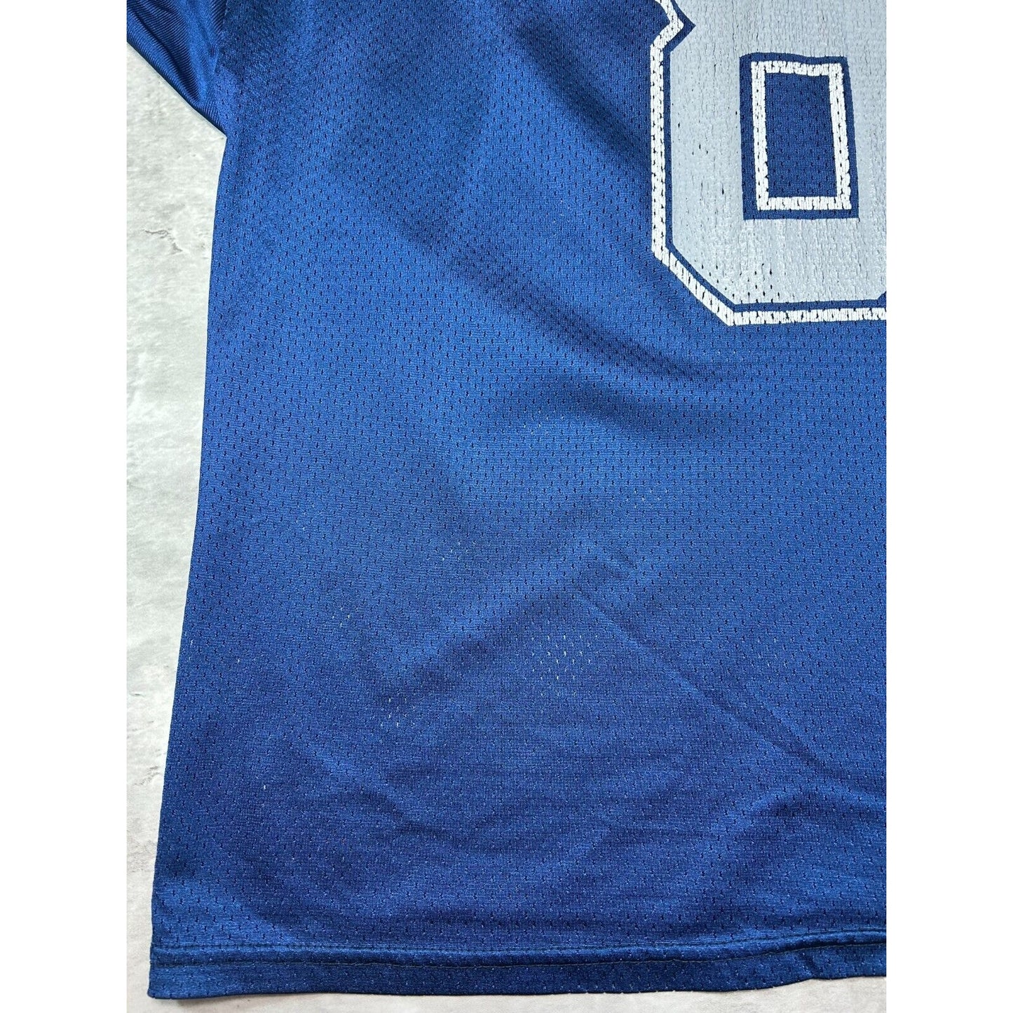 Vintage 90s Troy Aikman Dallas Cowboys NFL Wilson Football Jersey Size XL Blue