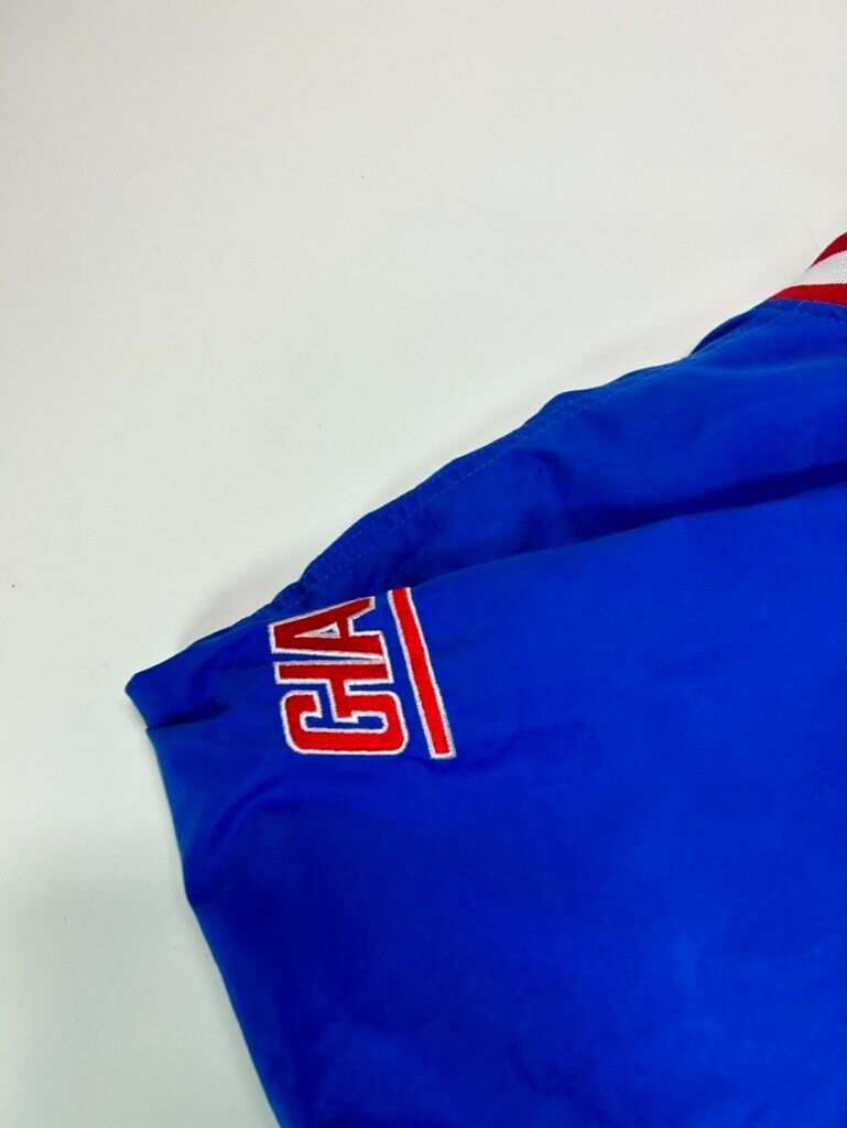 Vintage 90s New York Giants NFL Nylon Pullover Reebok Football Jacket Size Large