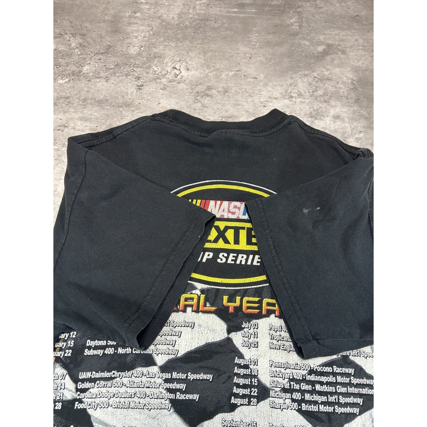 Vintage 2004 Nascar Nextel Inaugural Year Racing Graphic T-Shirt Size Medium