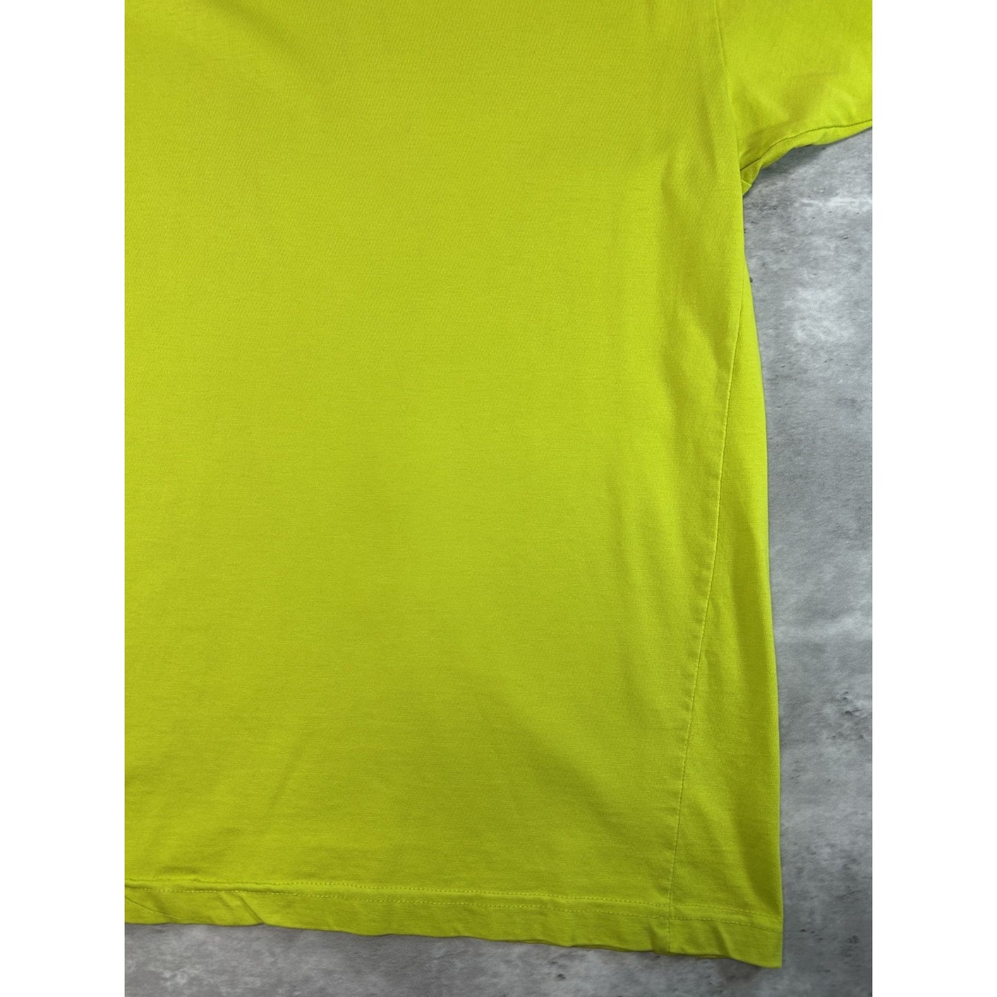 Vintage 2000s Nike Striped Spellout Graphic T-Shirt Size Medium Neon Green