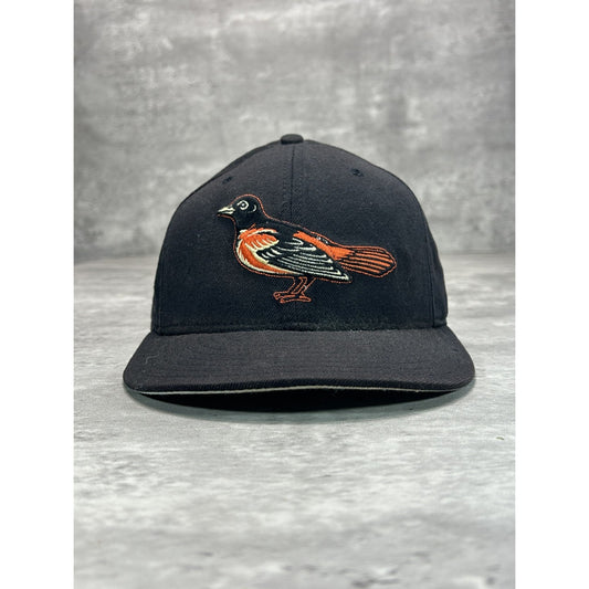 Vintage Baltimore Orioles MLB Embroidered Logo Baseball Fitted Hat 7 3/8
