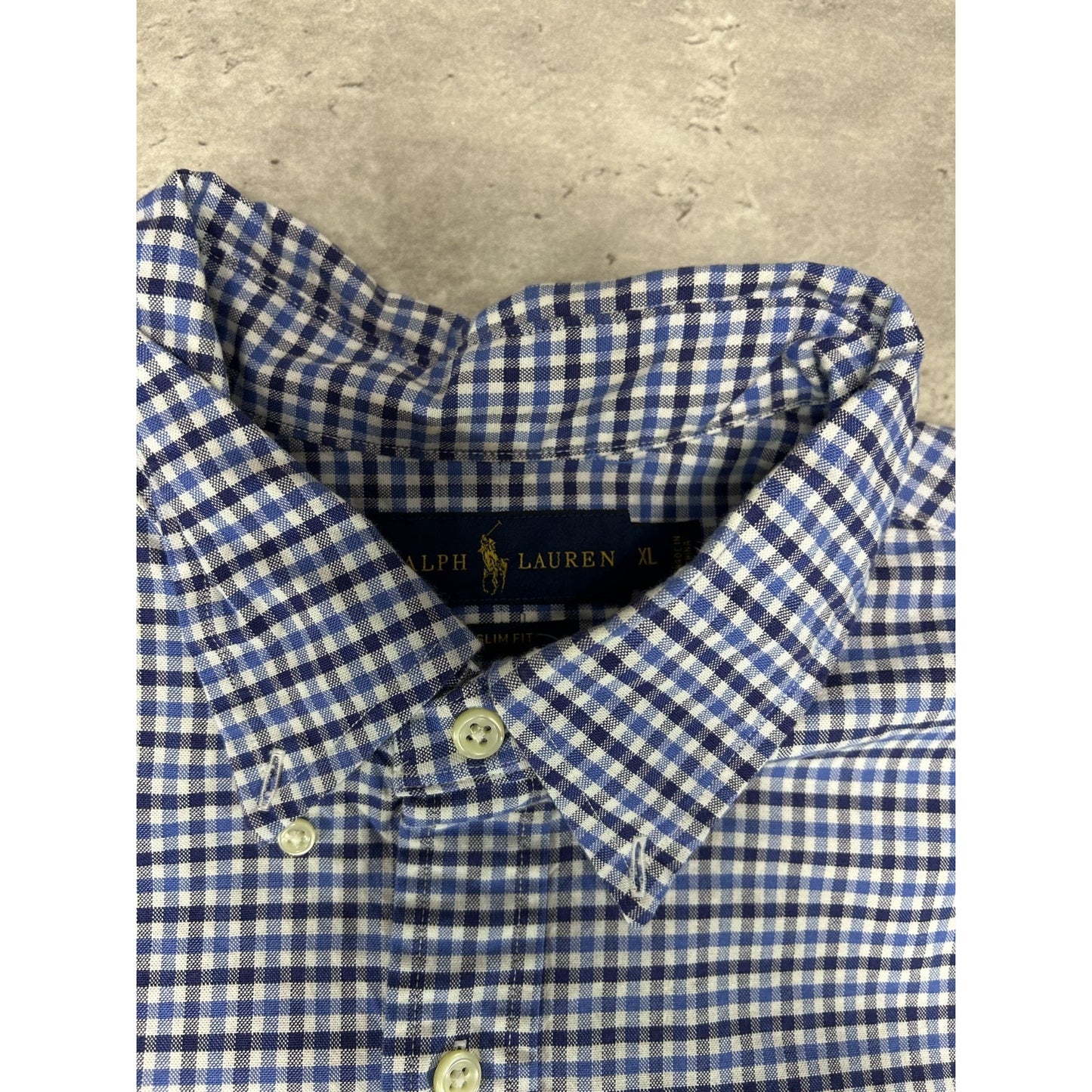 Vintage Polo Ralph Lauren Plaid Print Reworked Cropped Button Up Shirt Sz XL