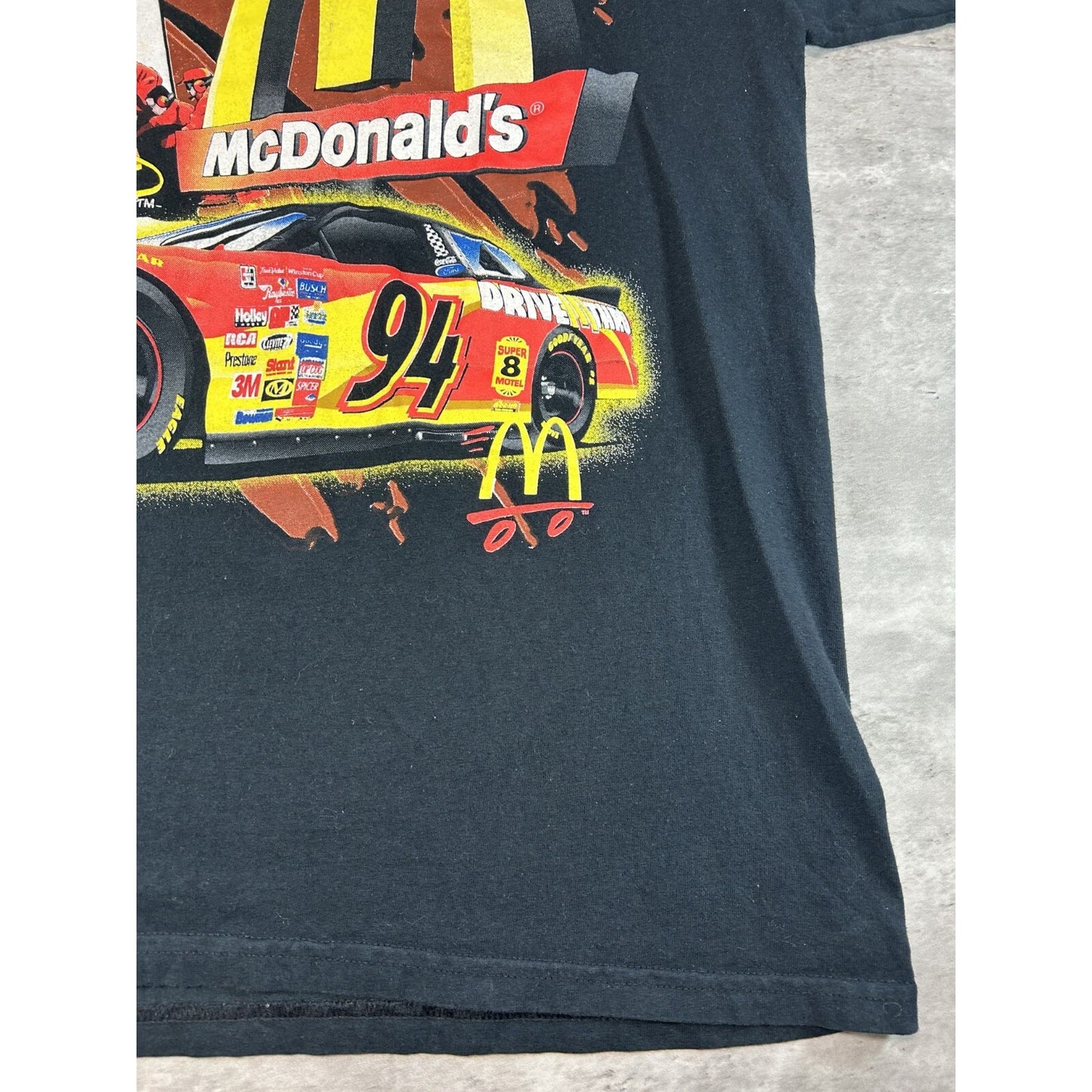 Vintage 1999 Bill Elliott #94 Feel The Rumble Nascar Racing T-Shirt Size XL