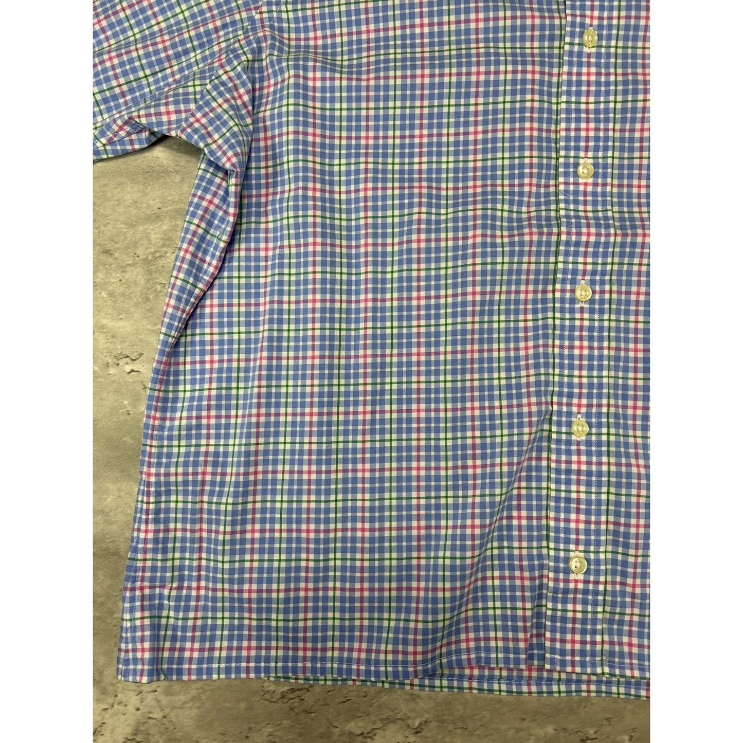 Vintage Polo Ralph Lauren Reworked Cropped Long Sleeve Button Up Shirt Sz Large