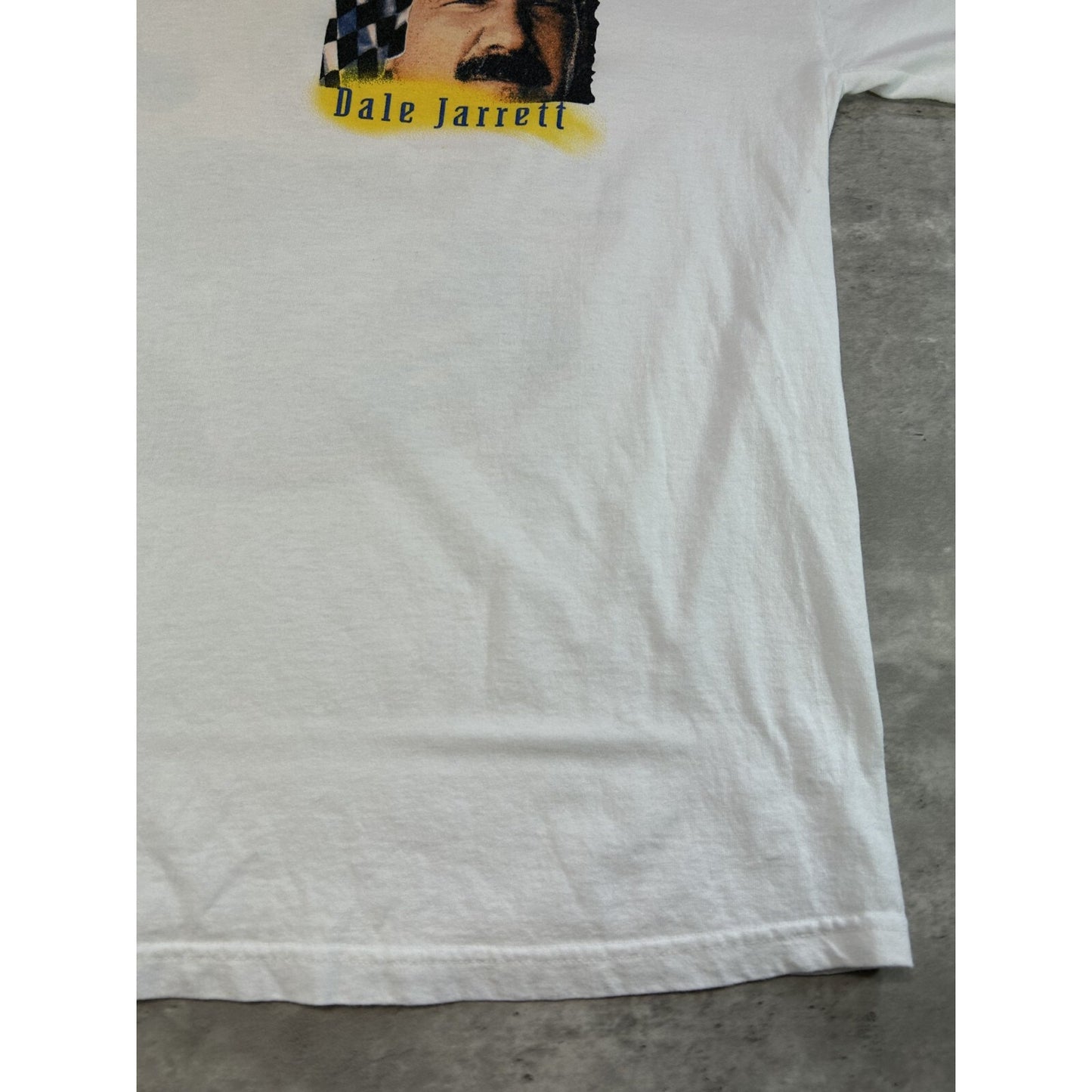 Vintage Dale Jarrett #88 Nascar The Winning Edge Graphic T-Shirt Size XL White