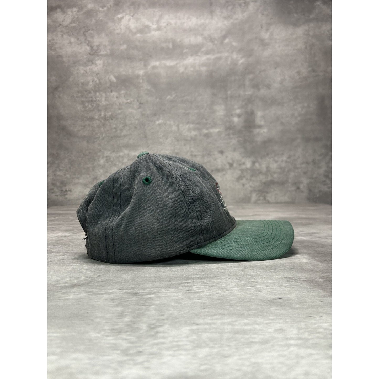 Vintage 90s Mountain Dew Basketball Embroidered Graphic Snapback Hat OSFA