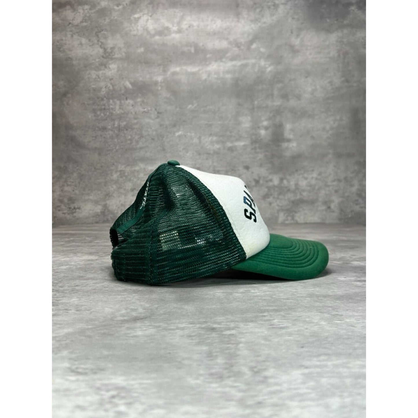 Vintage MIchigan State Spartans NCAA Nike Spellout Trucker Snapback Hat OSFA