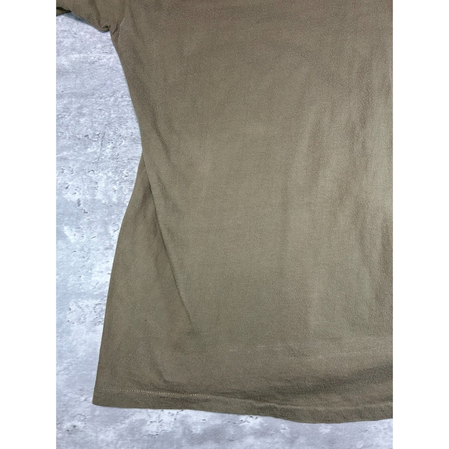 Vintage 1980s Single Stitch Earth Tone Blank T-Shirt Size Small Beige