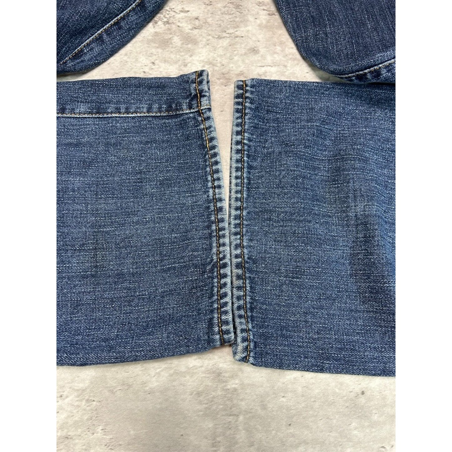 Vintage Y2K Evisu Embroidered Arches Dark Wash Denim Pants Size 40 Blue