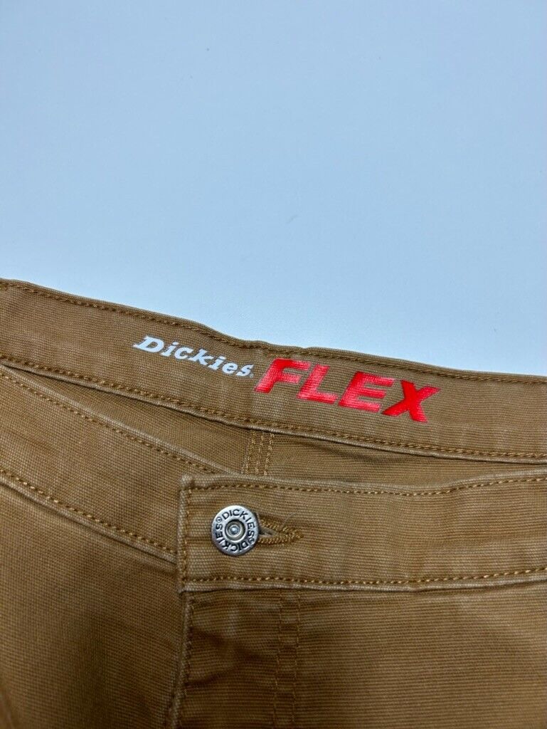 Dickies Flex Canvas Workwear Cargo Pants Size 37W Beige