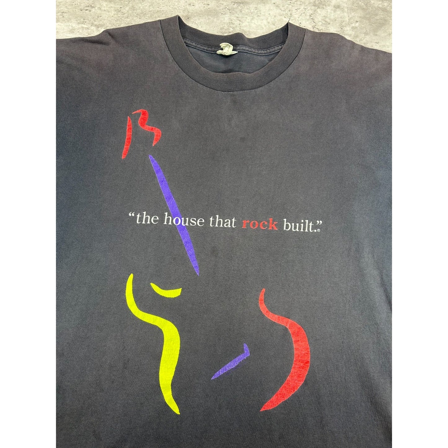 Vintage 90s Rock And Roll Hall Of Fame The House That Rock Built T-Shirt Size XXL