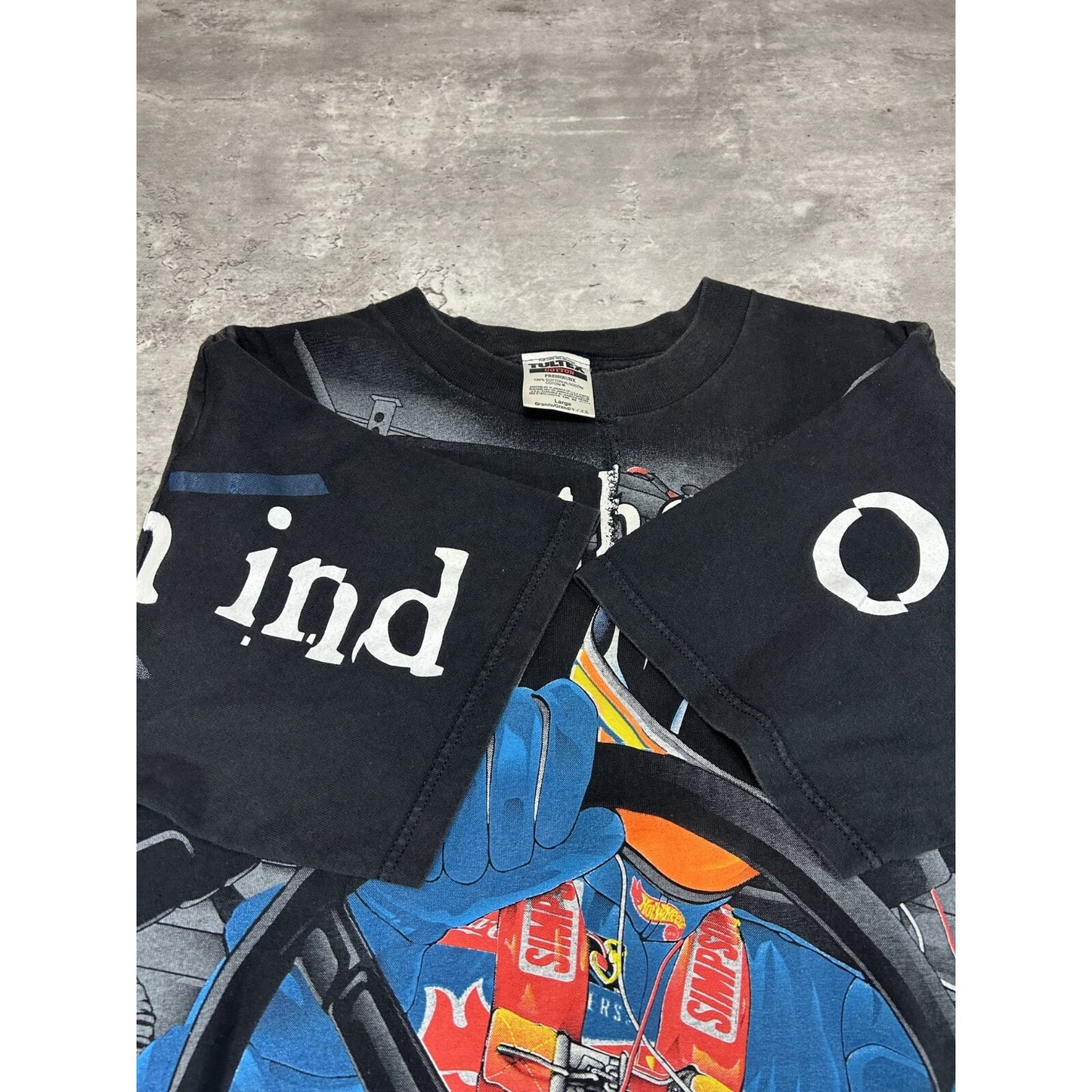 Vintage 1998 Kyle Petty Hot Wheels Racing Nascar All Over Print T-Shirt Sz Large