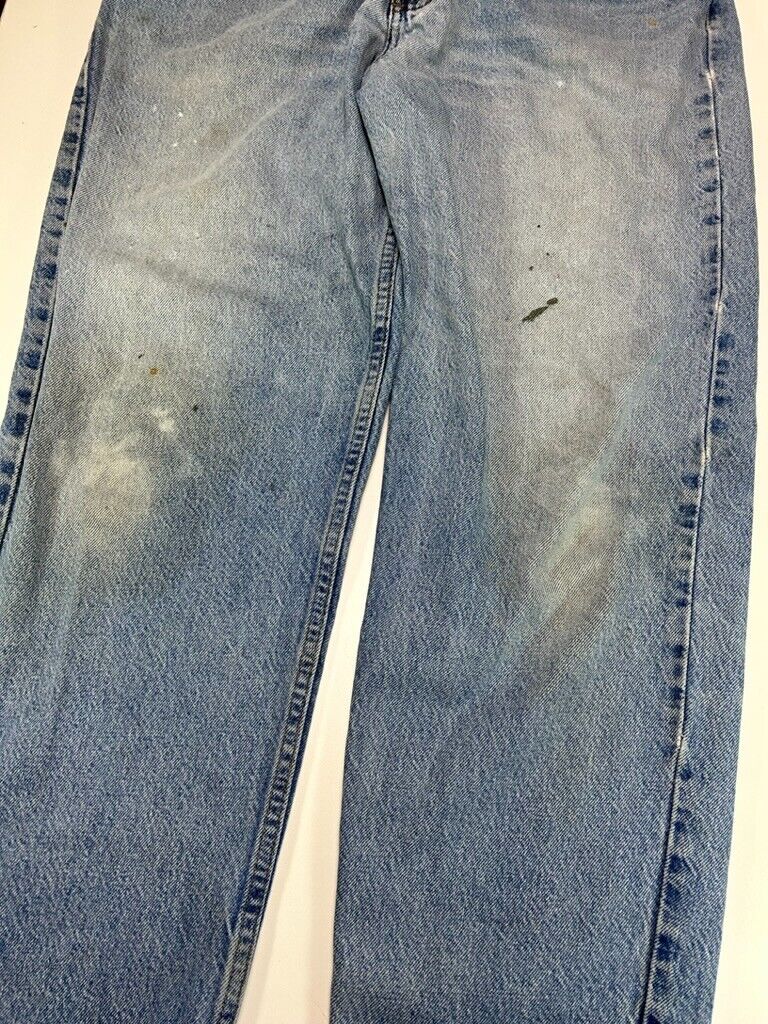 Vintage 90s Carhartt Light Wash Denim Workwear Pants Size 35