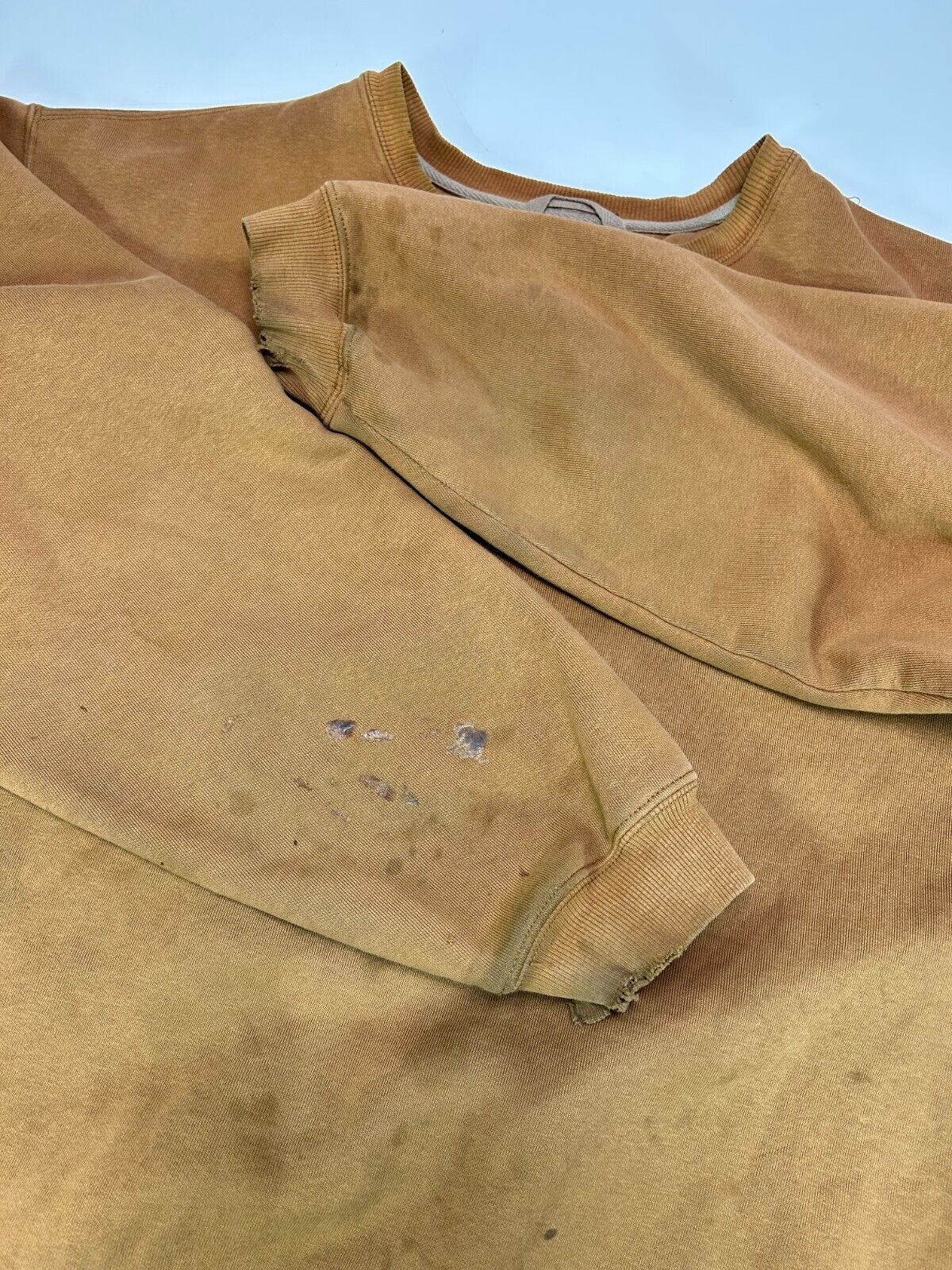 Vintage Carhartt Embroidered Logo Workwear Crewneck Sweatshirt Size XXL