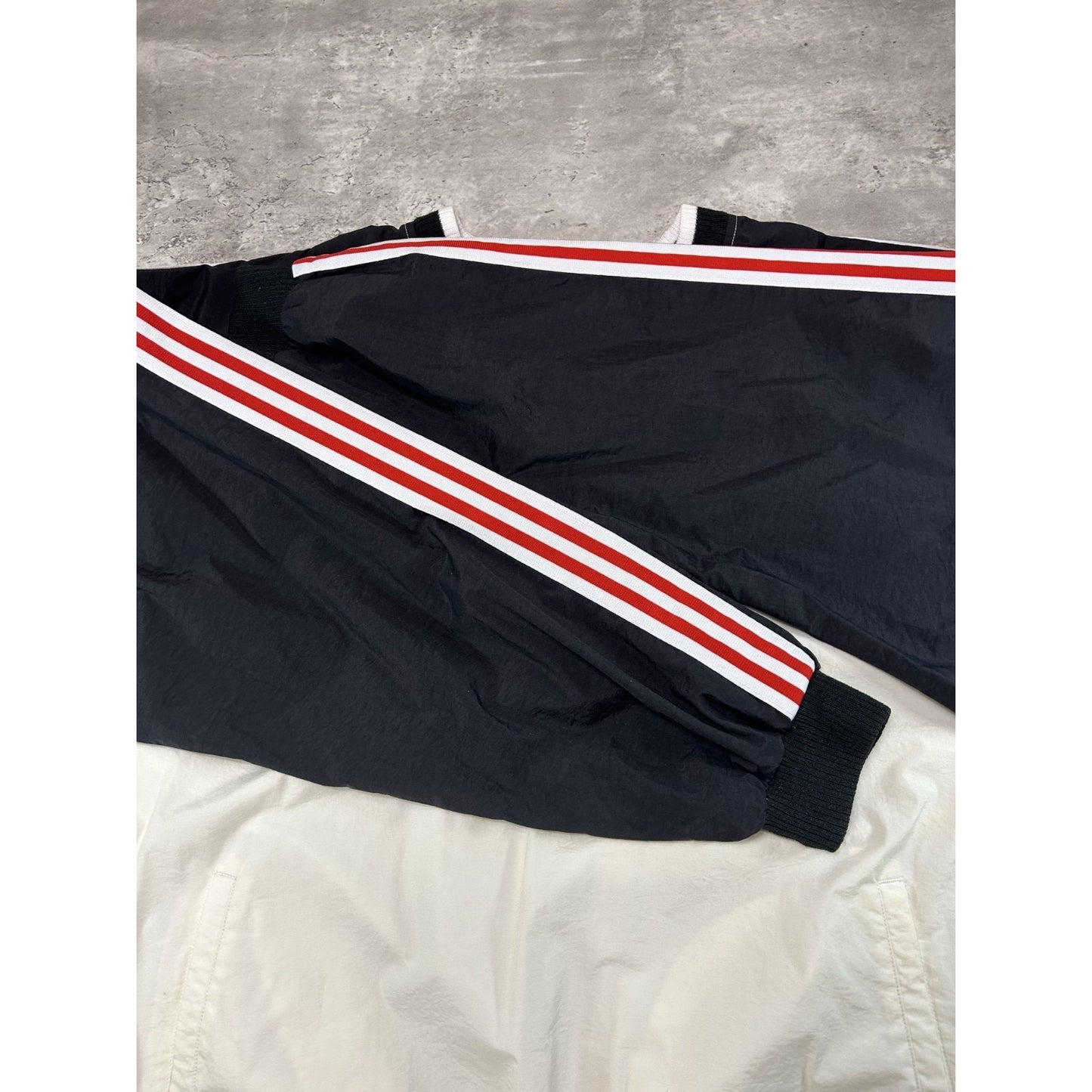 Vintage 90s Adidas Embroidered Logo Nylon Pullover Windbreaker Jacket Size XL