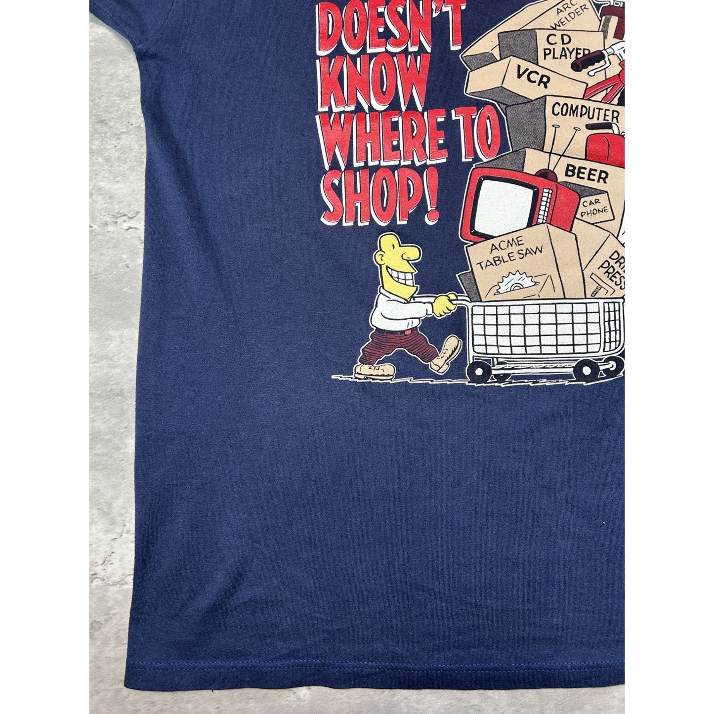 Vintage 90s Whoever Says Money Cant Buy Happiness Comedy Slogan T-Shirt Size XL