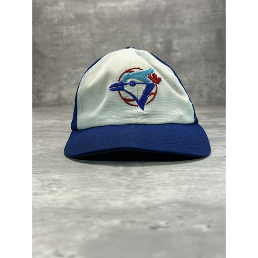 Vintage 90s Toronto Blue Jays MLB Embroidered Logo Baseball Strapback Hat OSFA
