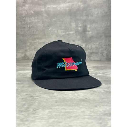 Vintage Missouri Embroidered Spellout Destination Snapback Hat OSFA
