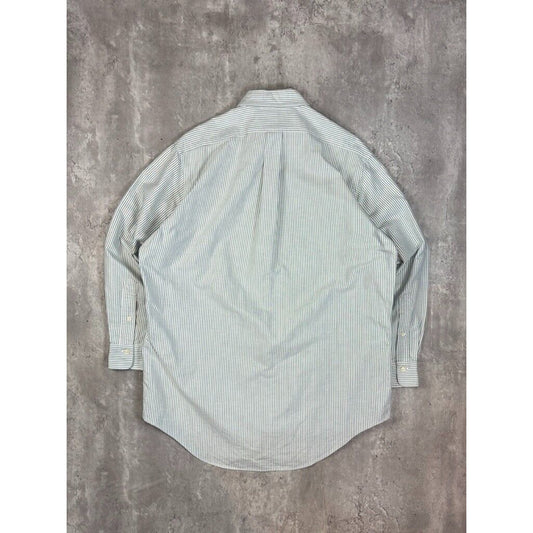 Vintage Polo Ralph Lauren Embroidered Pony Long Sleeve Button Up Shirt Size XXL