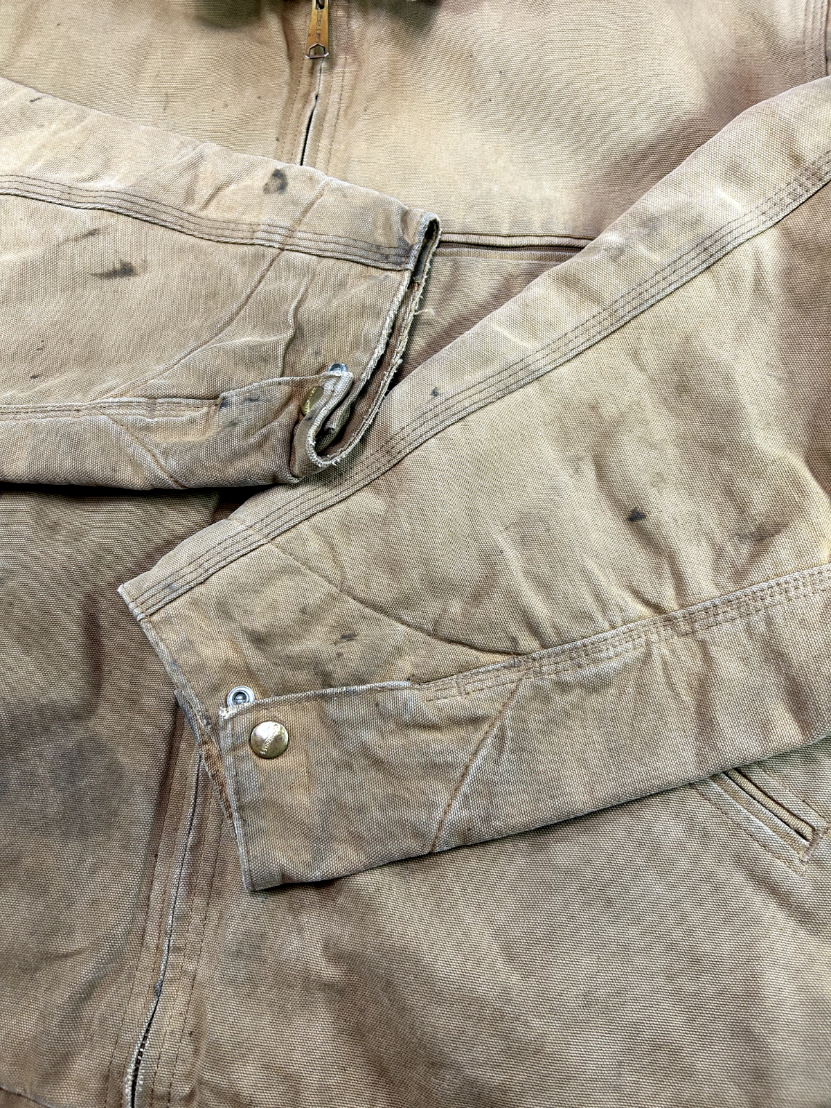 Vintage Carhartt Blanket Lined Canvas Workwear Detroit Jacket Jacket Size XL