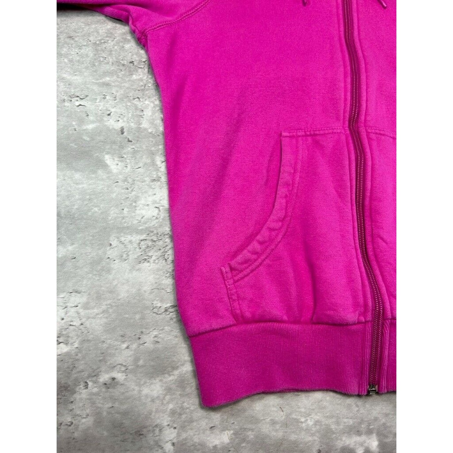 Vintage Womens Nike Tonal Embroidered Swoosh Full Zip Hooded Sweatshirt Size Small