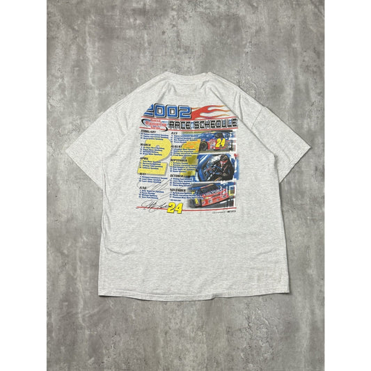 Vintage 2002 Jeff Gordon #24 Dupont Racing Nascar Graphic T-Shirt Size XL