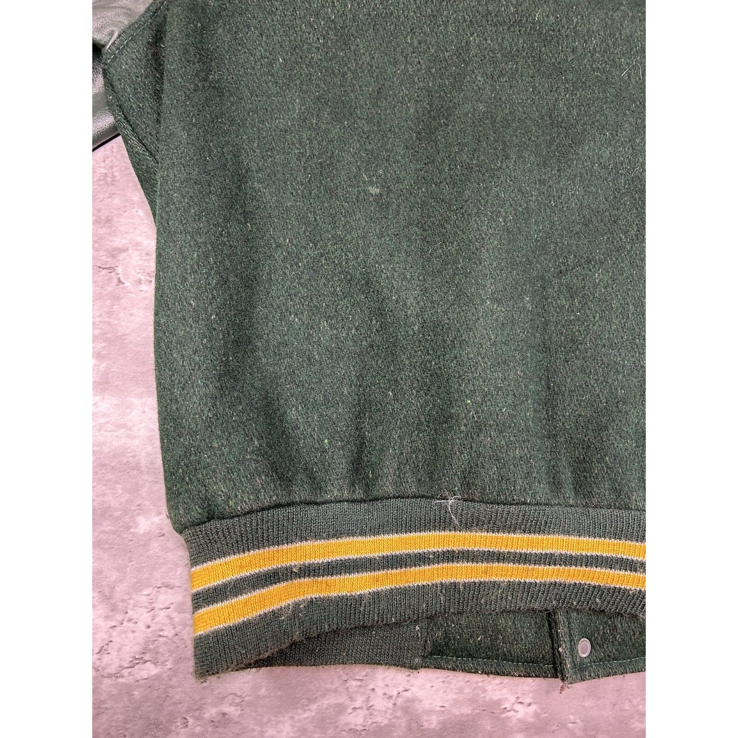 Vintage 80s PC Varsity Collegiate Embroidered Patch Jacket Size XL