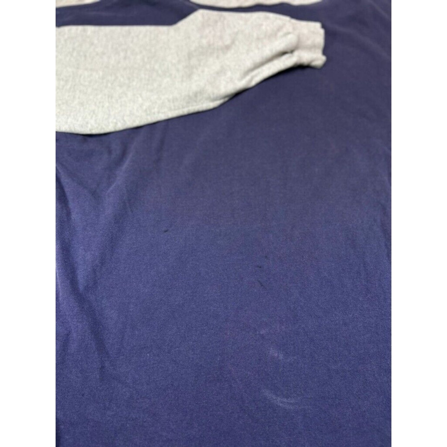 Vintage 90s Disney Micky Mouse Embroidered 1/4 Button T-Shirt Size Large