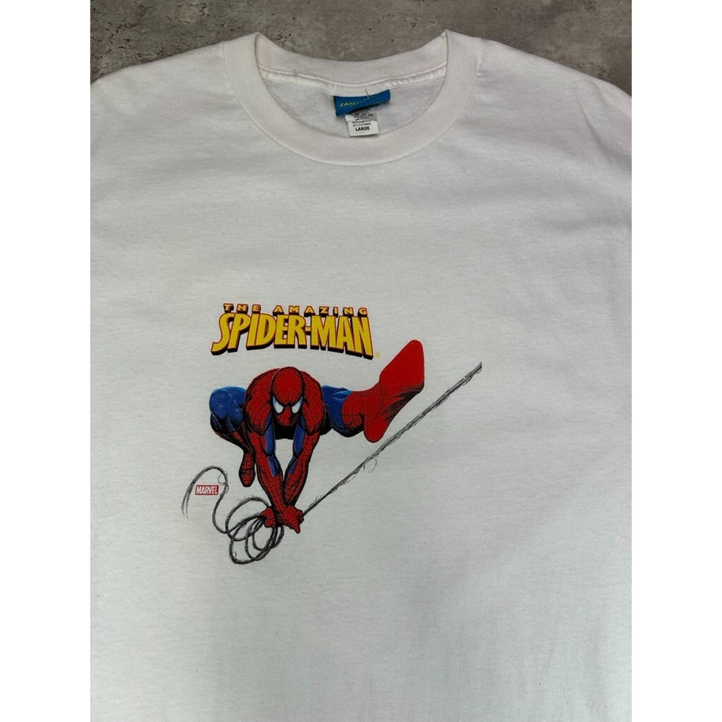 Vintage 2000s The Amazing Spiderman Marvel Comics Cartoon T-Shirt Size XL