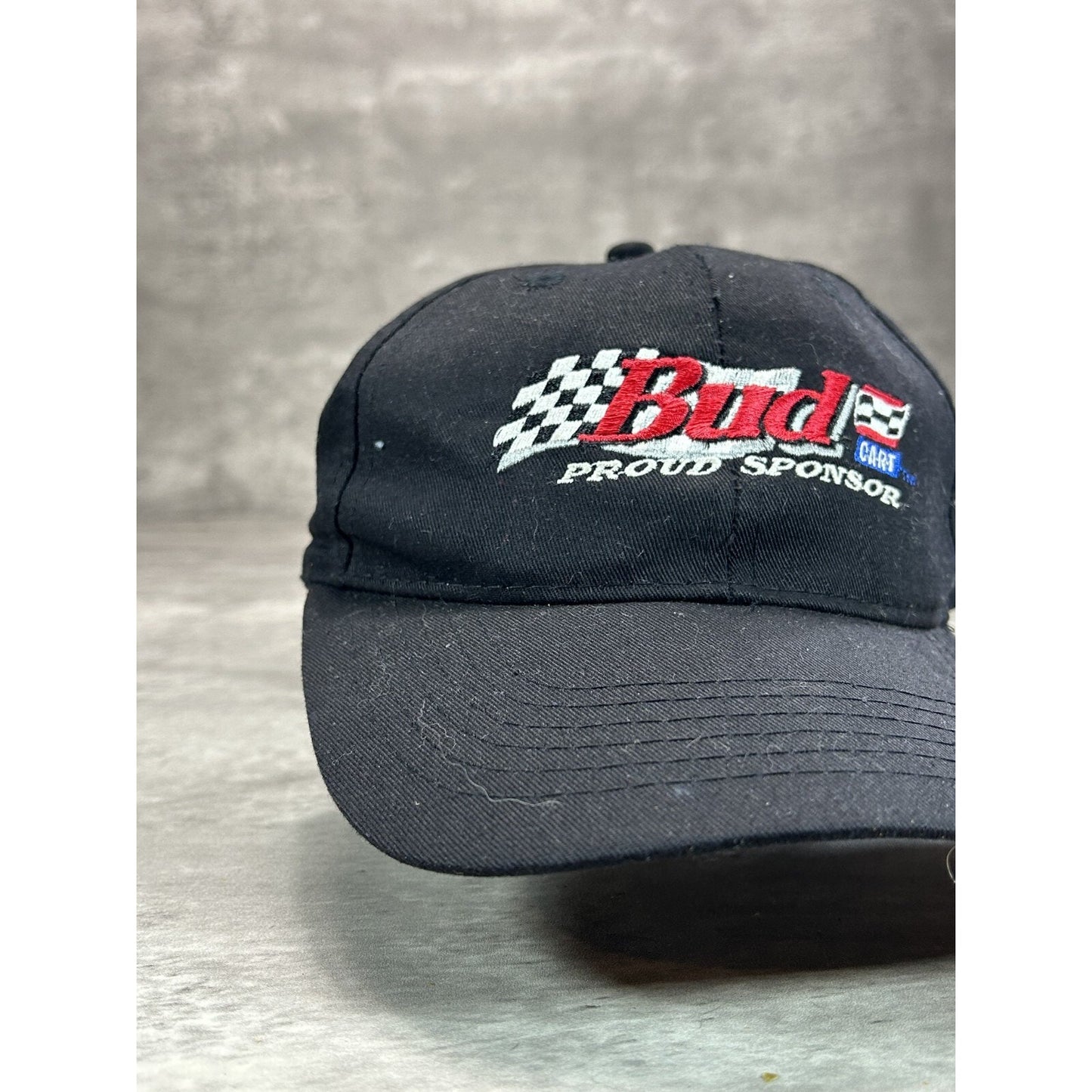 Vintage 2000s Budweiser Racing Nascar Embroidered Spellout Strapback Hat OSFA